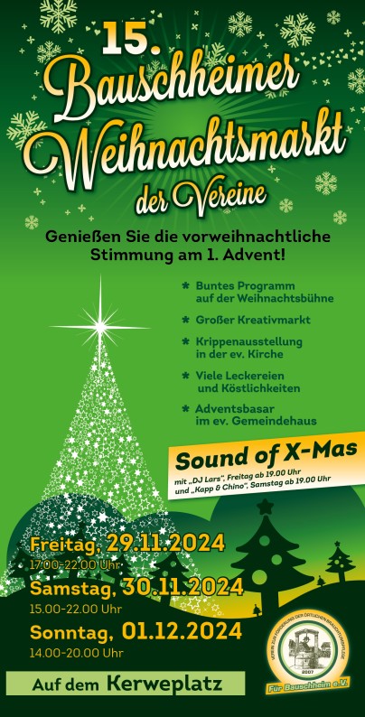 15. Weihnachtsmarkt der Vereine