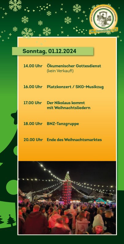 15. Weihnachtsmarkt der Vereine