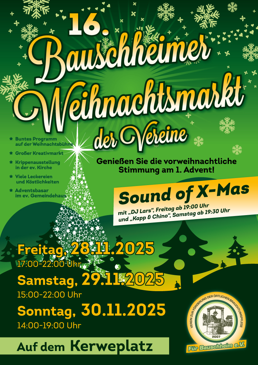 Weihnachtsmarkt Plakat 2025 DINA3