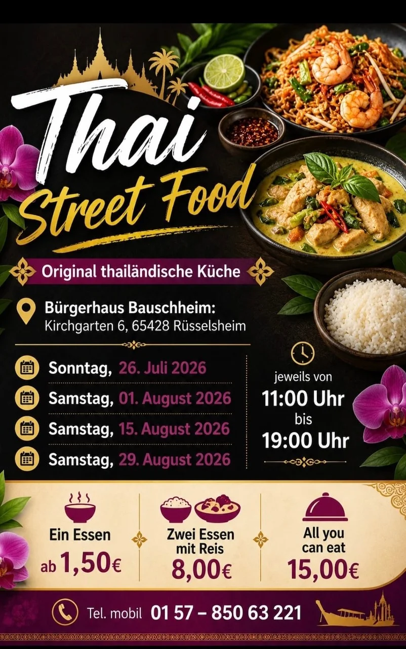 Flyer: Thai Street Food – Original thailändische Küche
