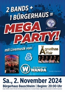 Megaparty - Agneta Affair + ... eine Band namens Wanda